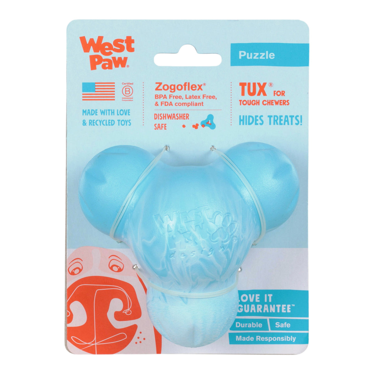 Tux Aqua Swirl Interactive Dog Toy Durable Play Premium - gallery image 5