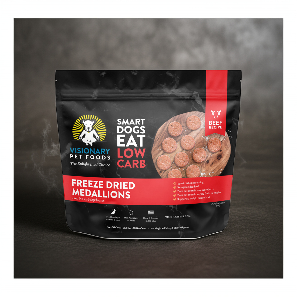 Freeze Dried Food | Beef Recipe | 25oz Bag - Dog Food - Visionary Pet Foods
