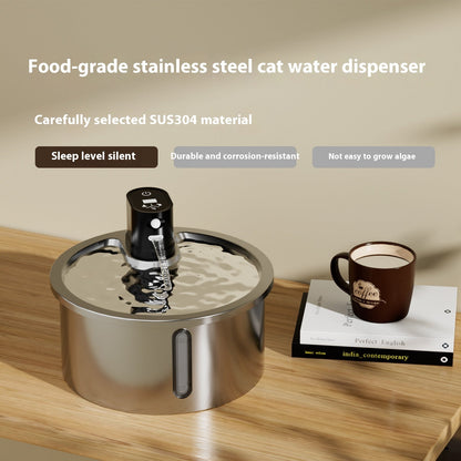 Cat Water Fountain Stainless Steel Constant Temperature