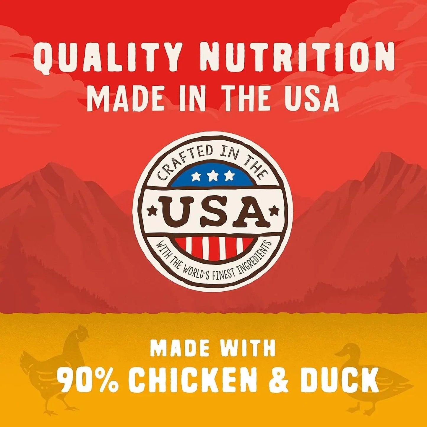 Wild Red Jerky Nuggets - 90% Protein-Rich Chicken & Duck Dog Treats - Grain-Free Training Rewards for All Breeds - Made in USA - 6 Oz Bag