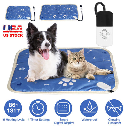 Pet Heating Pad Electric Dog Cat Heating Mat Waterproof