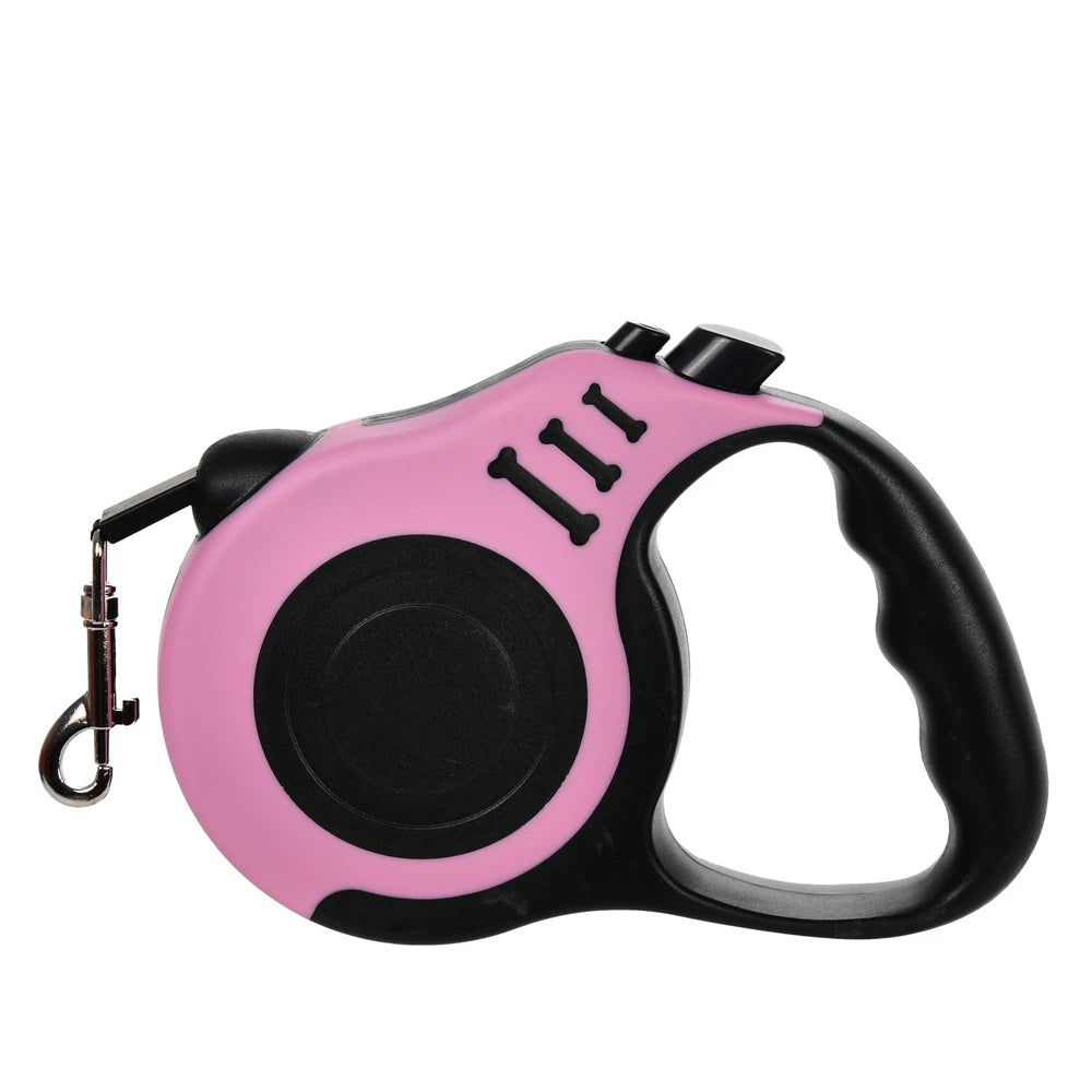 3M/5Metre Dog Leash Walking Automatic Pet Collar ABS Case Nylon Rope Dog Harness Dog footprint Puppy Dog Footprints Keychain