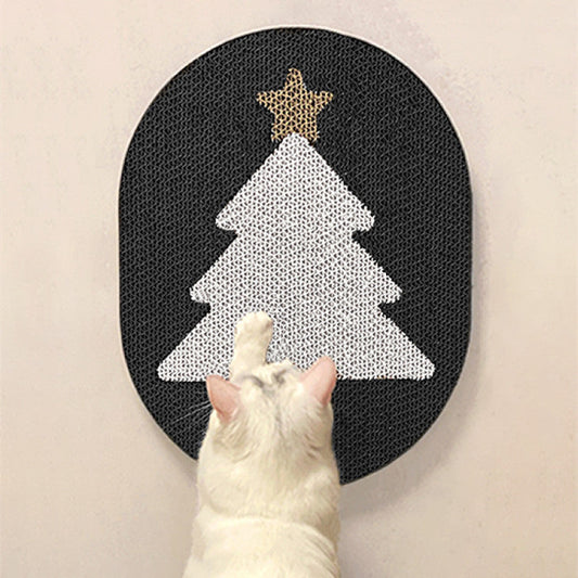 Purrfect Pet Kingdom Cat Scratch Board Christmas Erect Type No Chip Toy (Christmas tree with black) - Premium Cat Scratching