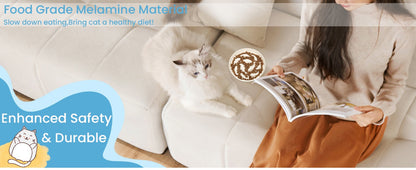 Cat Slow Feeding Bowl Anti-swallowing Healthy Diet Pet Food