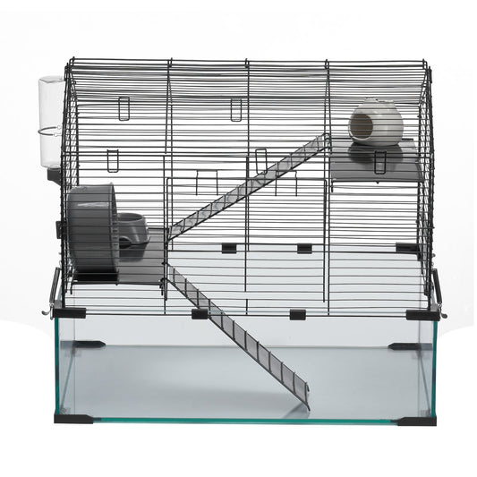 Wire Hamster Cage Habitat 22.8in Pet Rodent Gerbil Mice Small Animal House
