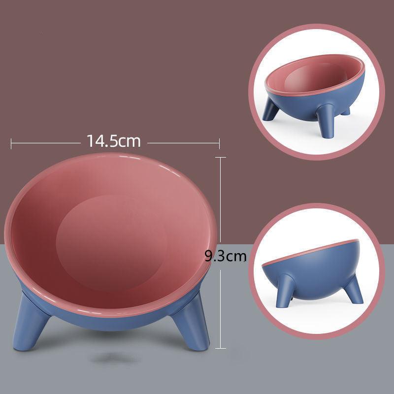 Pet Bowls-15 Degree Tilted Raised Elevated Stainless Steel