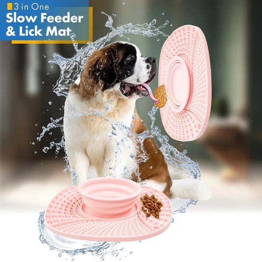 Pet Dog Slow Feeder Bowl Non Slip Puzzle Bowl Anti-Gulping