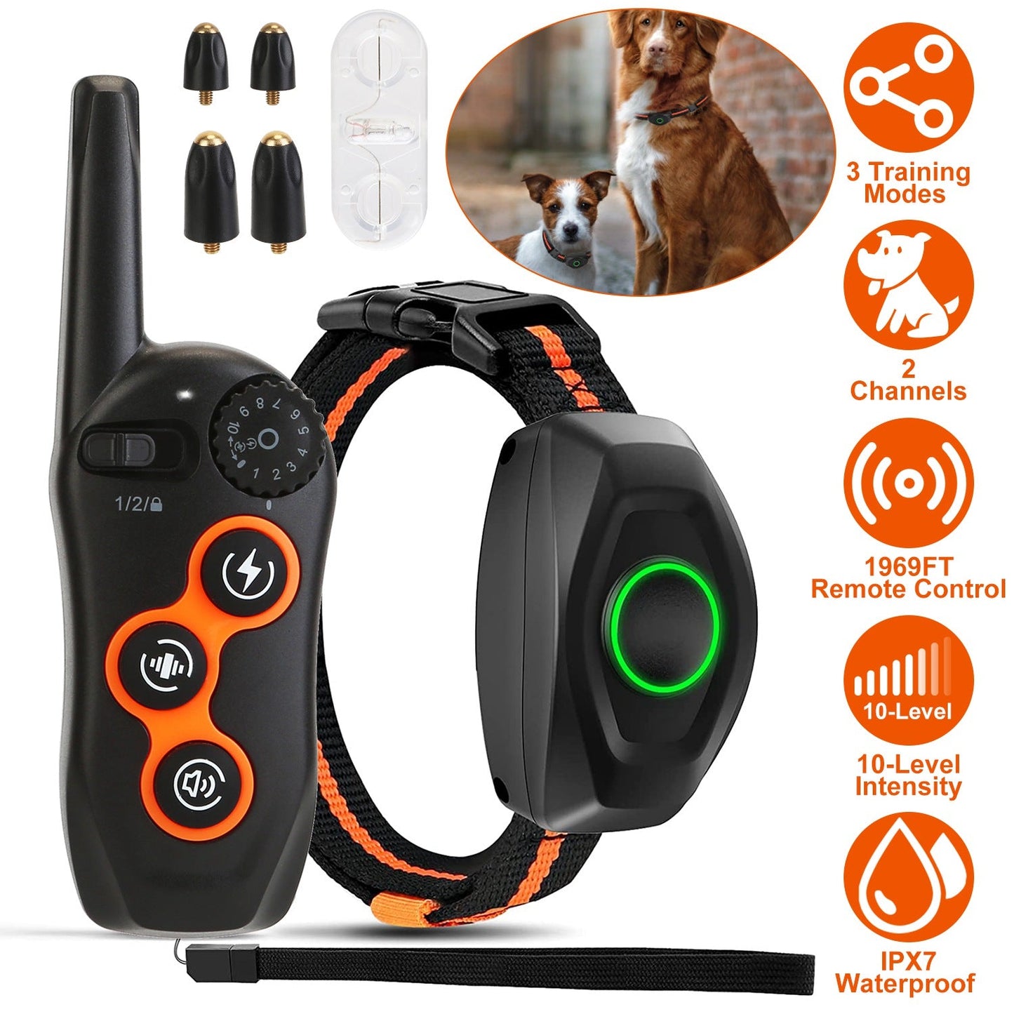 GBruno Waterproof Dog Training Collar