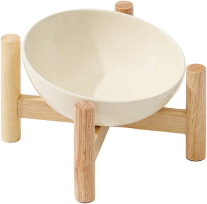 Elevated Raised Bowl For Indoor Cats, Cat Basic Bowls Dish