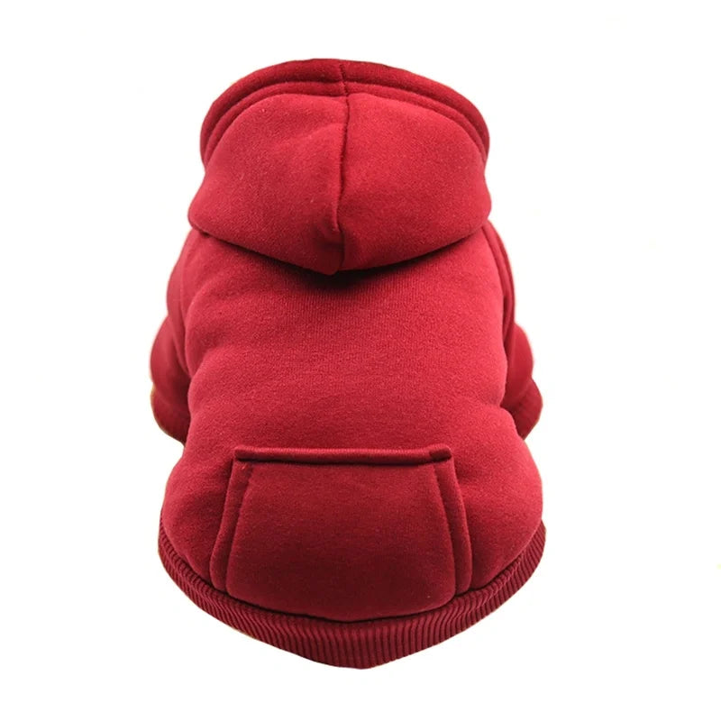 Winter Pet Dog Clothes Hoodies Warm Sweater with Pockets Coat Outfit Puppy Jacket Pet Costume Chihuahua Sweatshirt Pet Supplies