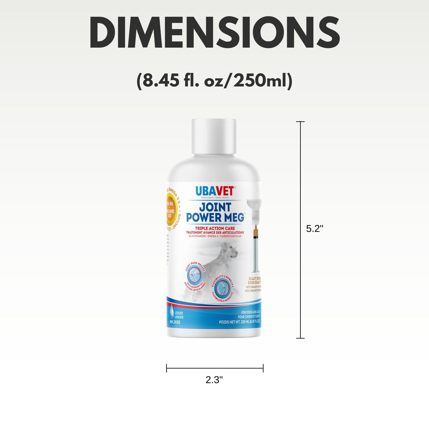 UBAVET Joint Power MEG Maximum Joint Care Liquid for Cats and Dogs - Purrfect Pet Kingdom