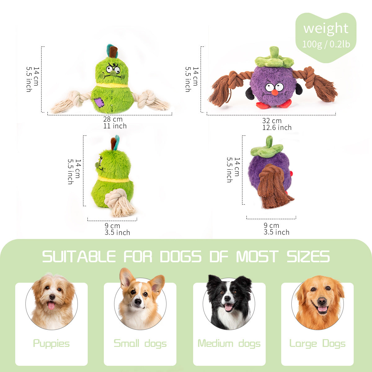 Plush Rope Knot Interactive Dog Toy for Engaging Tug of War