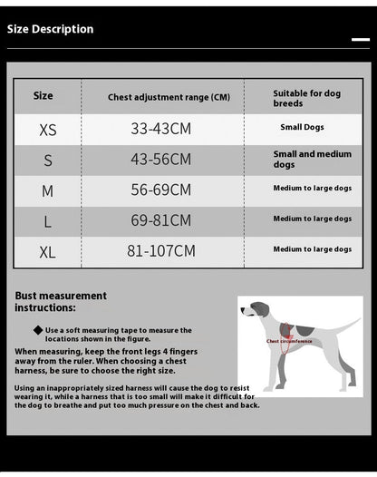 Chest Strap Camouflage Reflective Explosion-proof Dog