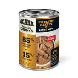 Acana grain free wet dog food Poultry Recipe in Bone Broth with 85% premium animal ingredients