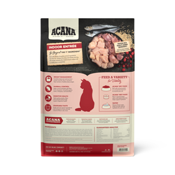 Acana indoor cat food bag featuring high-quality ingredients for healthy indoor cats