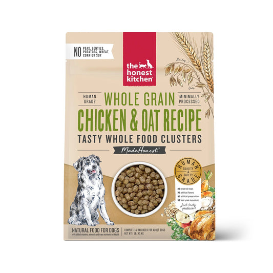Honest Kitchen Clusters Whole Grain Chicken & Oat Dog Food - Honest Kitchen Dry Dog Food - The Family Pet