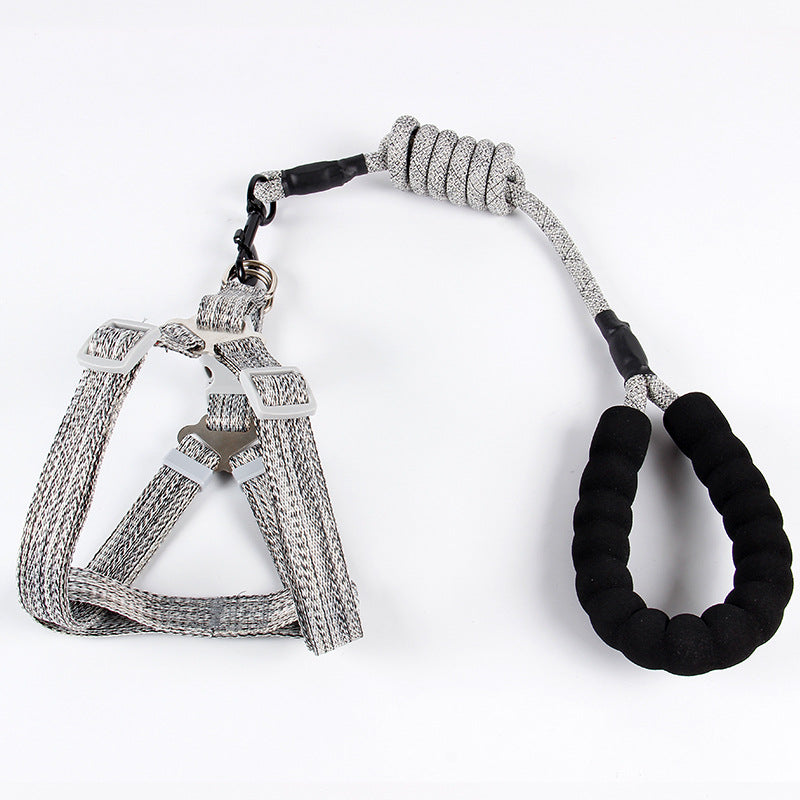Nylon Pitted Fashion Pet Leash Dog Chest Strap Round Rope