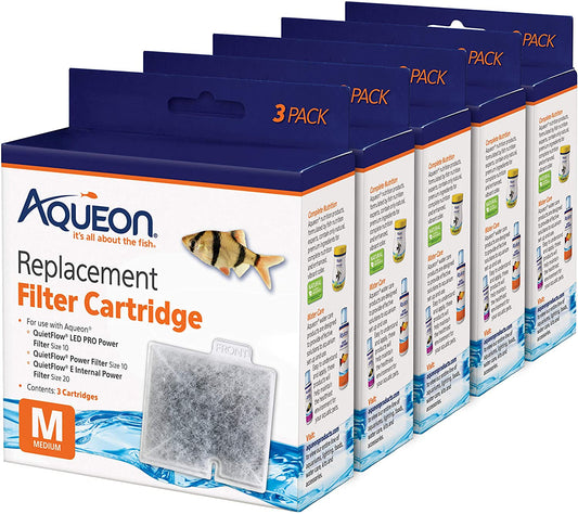 15 pack Fish Tank Replacement Filter Cartridges Medium