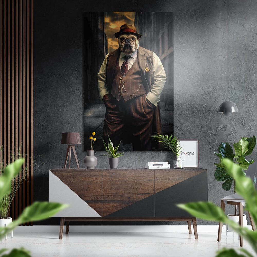 Inspector Dog Brushed Aluminum Dibond Wall Art