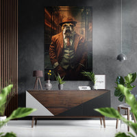 Bulldog Brushed Aluminum Dibond Wall Art
