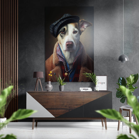 Mr. Dog Brushed Aluminum Dibond Wall Art