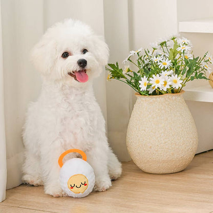 Hoppin' Easter Good Egg Super Ball Plush Dog Toy
