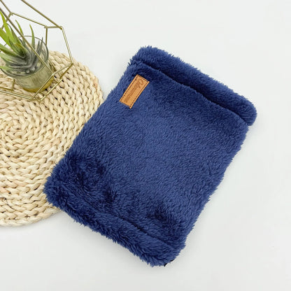 Adjustable Dog Head Cover for Anxiety Relief & Warmth Comfort by Purrfect Pet Kingdom® in Light Gray, available in sizes S...