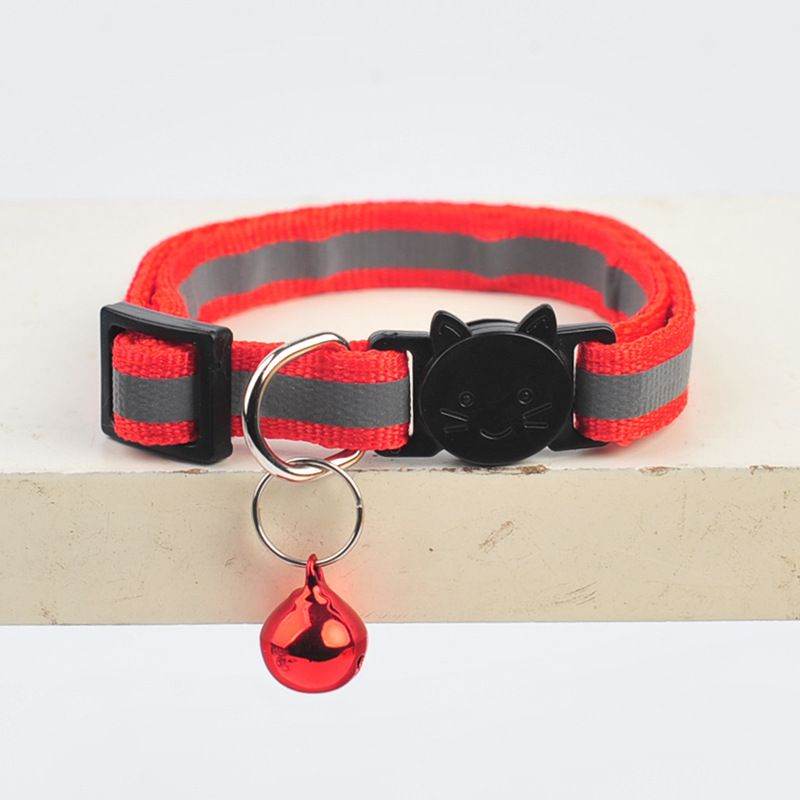 Purrfect Pet Kingdom Adjustable Reflective Collar for Pets Reflective Watermelon Pink Purrfect Pet Kingdom