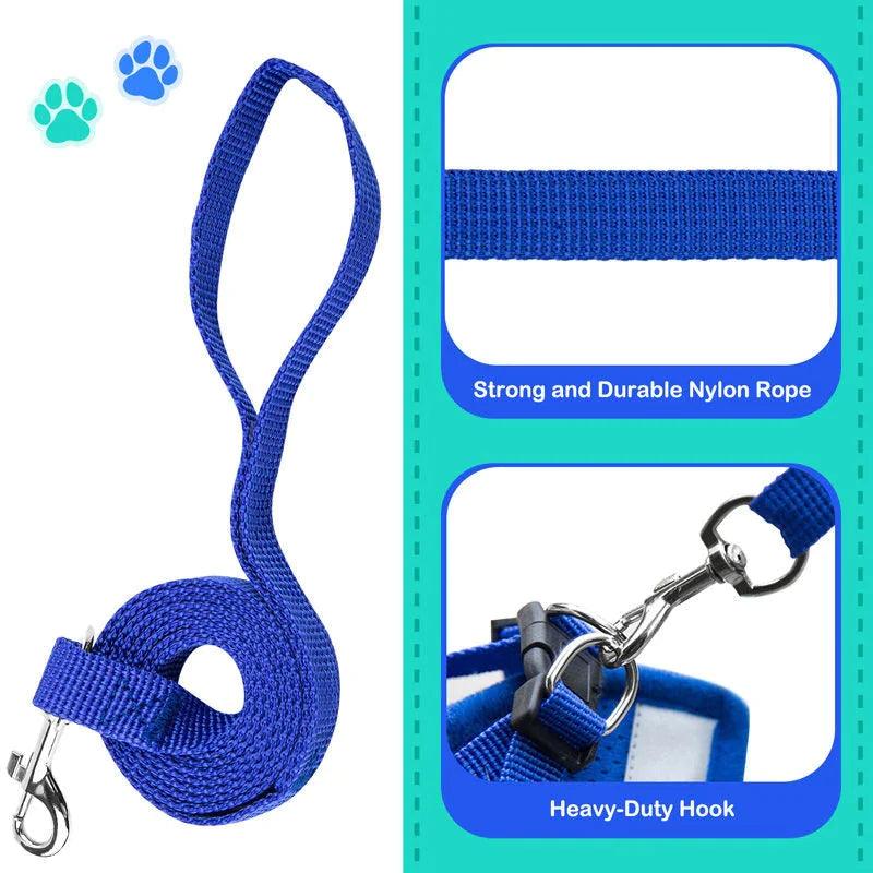 Adjustable Reflective Pet Harness With Leash 🦮 - Purrfect Pet Kingdom