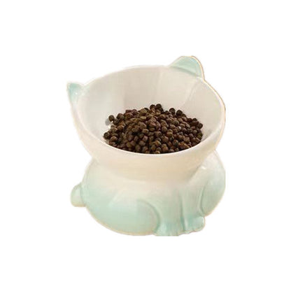 Ceramic Cat Dog Bowl Pet Supplies Drinking Water Goblet Food