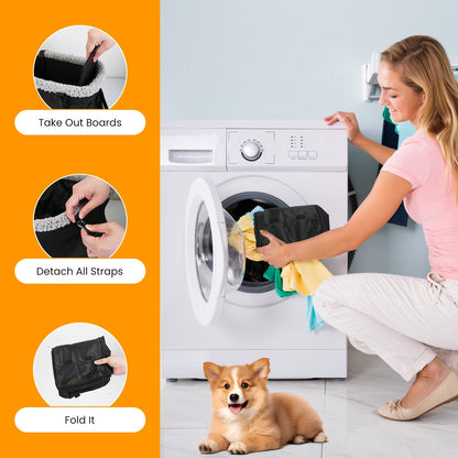 Small Dog Car Seat with Harness Center Console Pet Booster