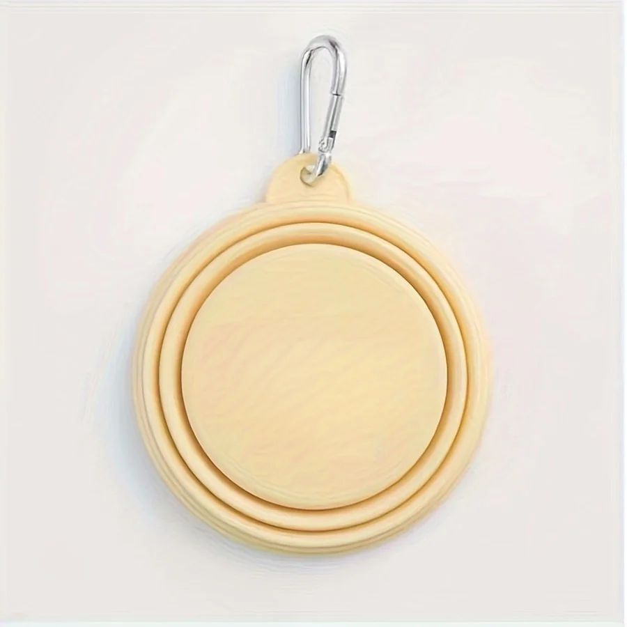 Hanging Dog Pet Folding Silicone Bowl Outdoor Travel