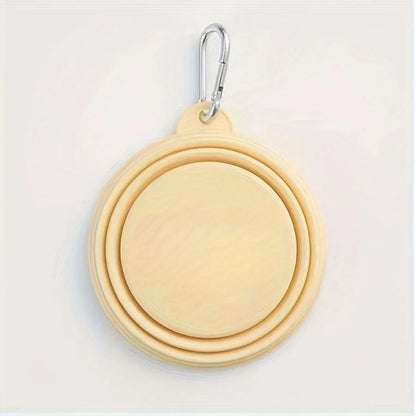 Hanging Dog Pet Folding Silicone Bowl Outdoor Travel