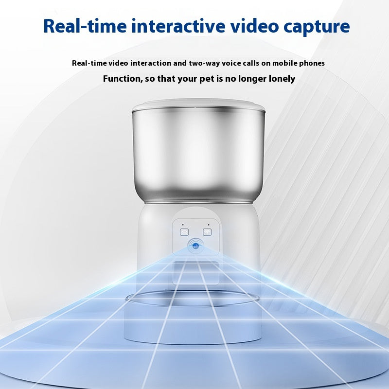 Smart WiFi Automatic Pet Feeder with HD Monitoring Camera