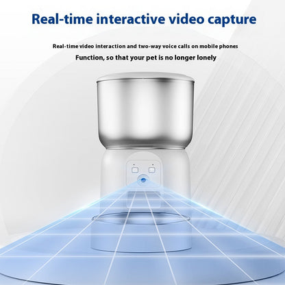 Smart WiFi Automatic Pet Feeder with HD Monitoring Camera