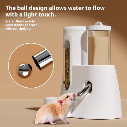 Pet Zen 2-in-1 Automatic Hamster Food Bowl and Water Feeder