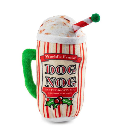 Holiday Dog Nog Plush Dog Toy