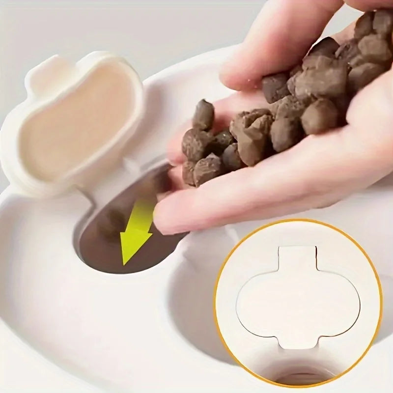 Tail Chasers Automatic Dog Ball Launcher with Easy Food Dispensing Feature for Training and Play