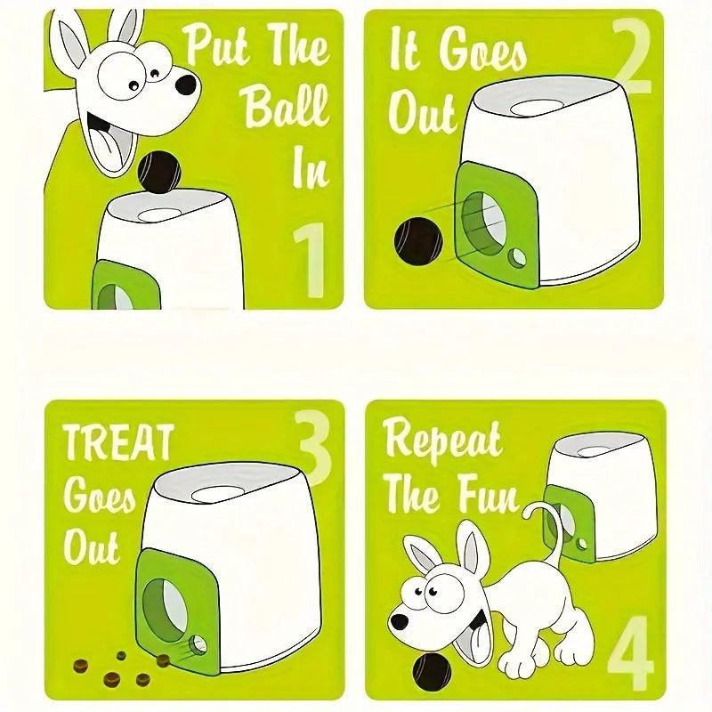 Tail Chasers Automatic Dog Ball Launcher with step-by-step instructions for dog training and play