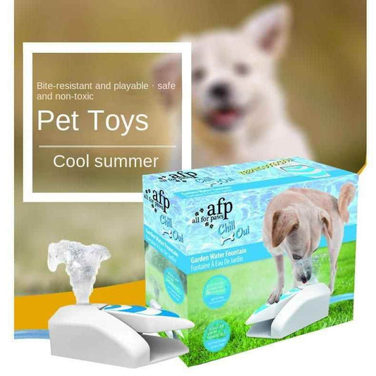 Purrfect Pet Kingdom Pet Drinking Fountain for Summer white Purrfect Pet Kingdom