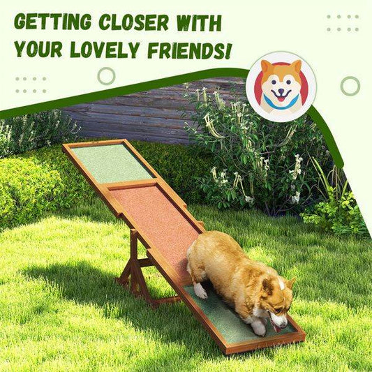 Purrfect Pet Kingdom Ramps & Steps Agility Course Equipment for Small Dogs as picture Purrfect Pet Kingdom