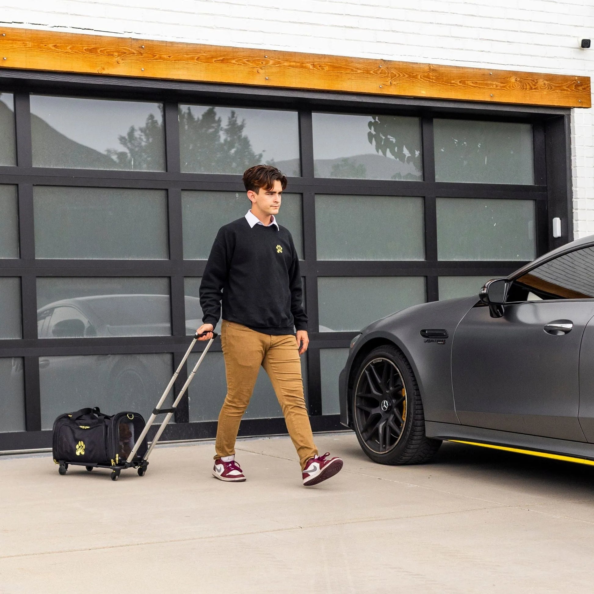 Air Pup Travel Carrier by Wasatch Pup in sleek black, perfect for pet travel, size variant Default Title, priced at $116.54.