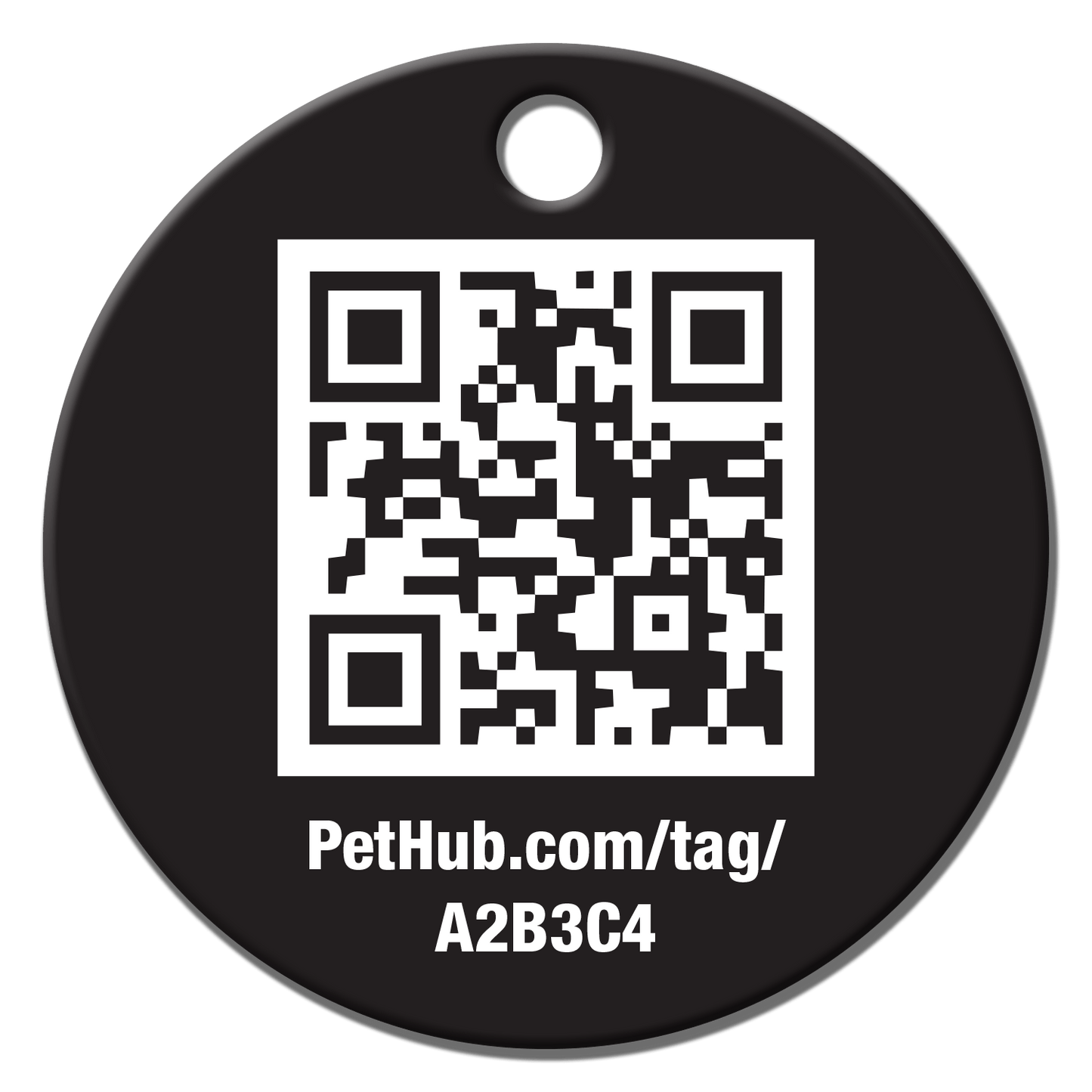 PetHub QR Pet ID Tag – Classic Aluminum