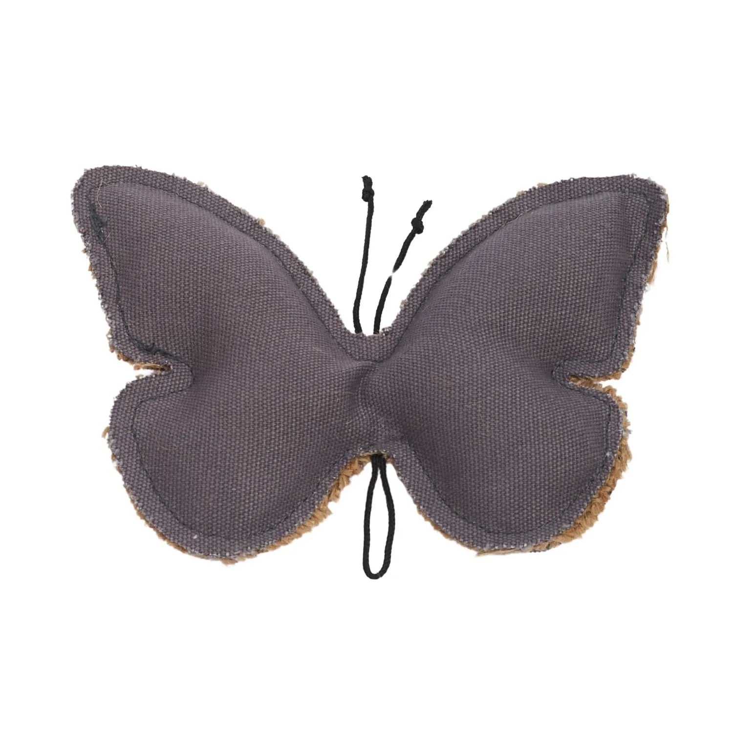American Pet Supplies - Country Living Canvas & Jute Butterfly-Shaped Dog Chew Toy ? Durable, Safe and Non-Toxic - Jute Toys
