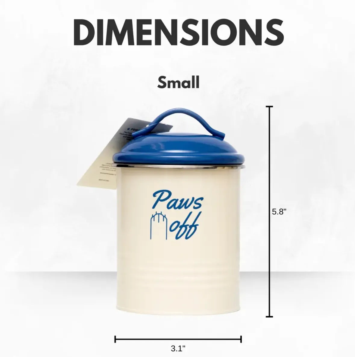 American Pet Supplies - Country Living Set of 3 Pet Treat Canisters, Dog Treat Storage ? French Blue Lid - Containers