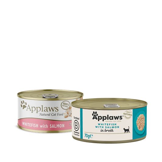 Wet Cat Food Whitefish Salmon 2.47 Oz Applaws Natural ✅