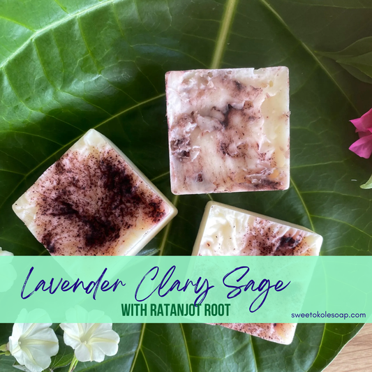Lavender Clary Sage Solid Conditioner Bar with Argan Oil