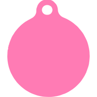 Pink Argyle HD Dog ID Tag
