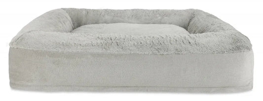 Arlee Harper Rectangle Slumber Tan Medium dog bed by The Family Pet, featuring a cozy tan color and perfect for medium-siz...