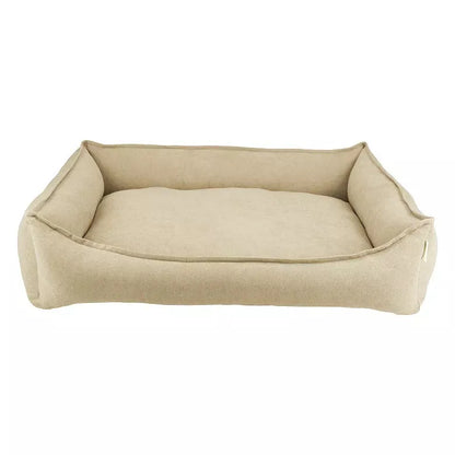 Arlee Sandy Orthopedic Lounger small dog bed in tan, 60cm by The Family Pet, perfect for small dogs and premium comfort.